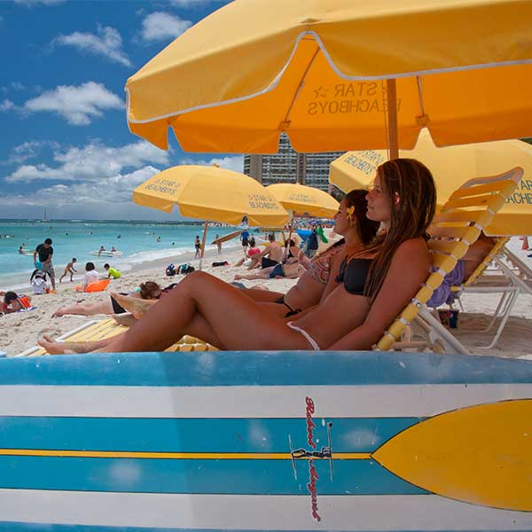 Waikiki Umbrella Beach Chair Rentals Waikiki Star Beachboys